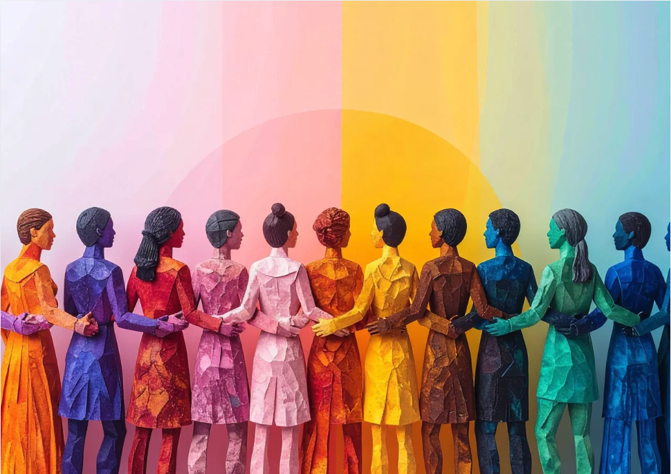 Community of women supporting each other